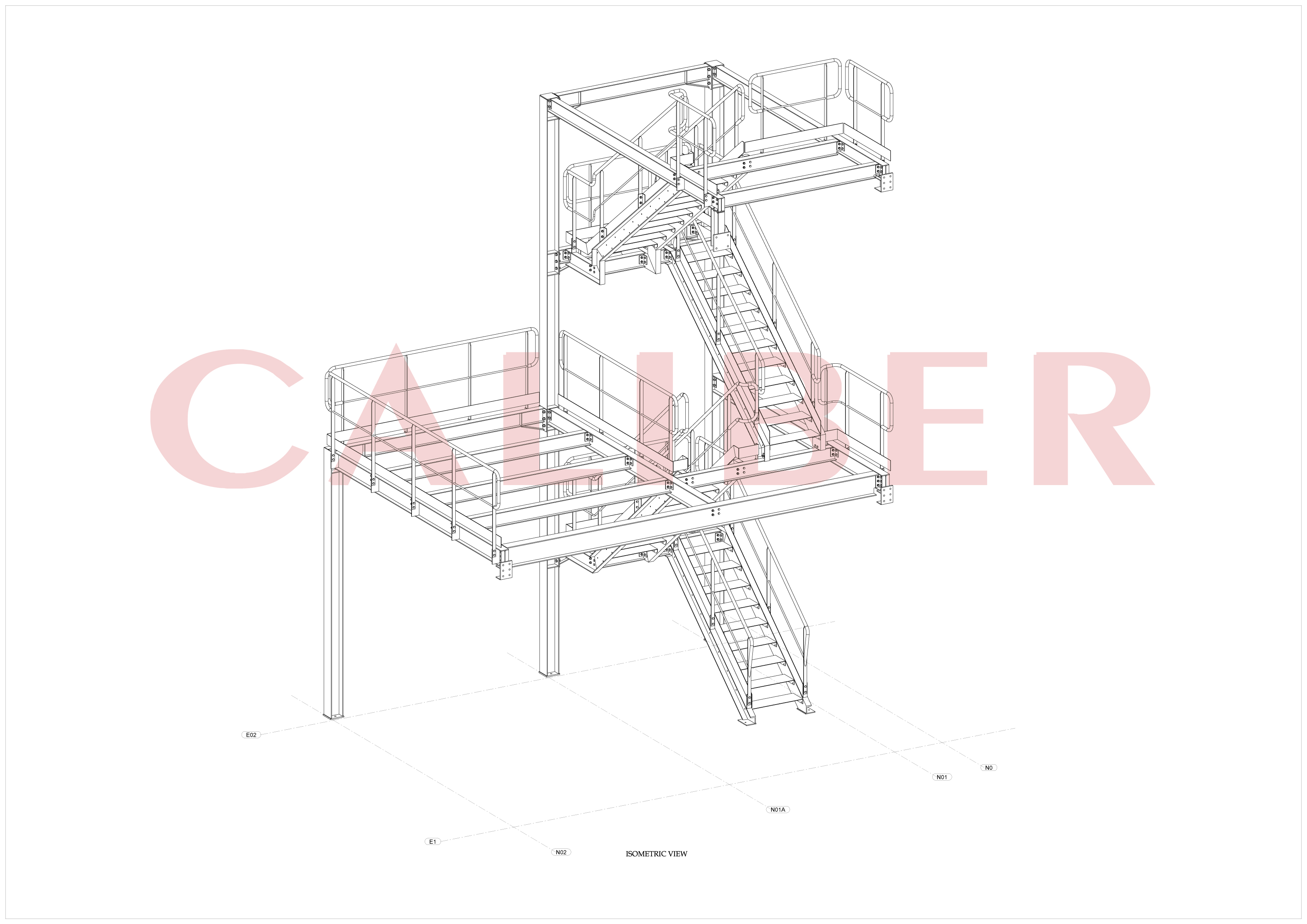 Caliber archive model: platform and access steel