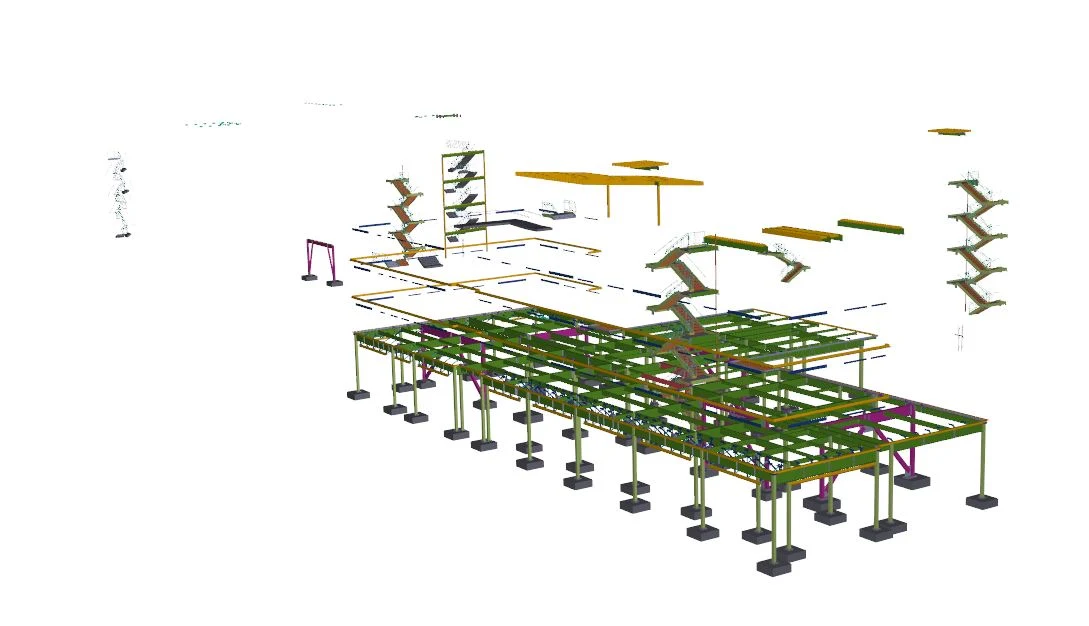 Caliber structural model view for Cameron Square